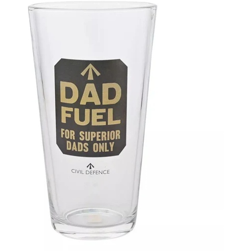 Civil Defence Dad Fuel Pint Glass