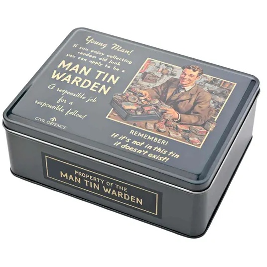 Civil Defence Young Man Tin