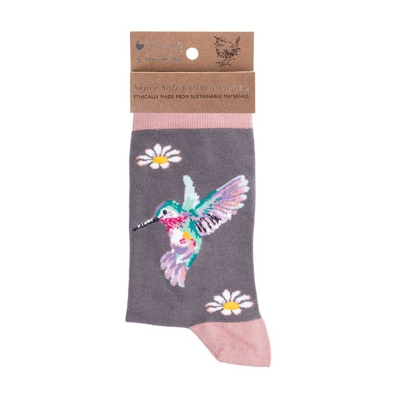 Wrendale Bird Sock Wisteria Wishes