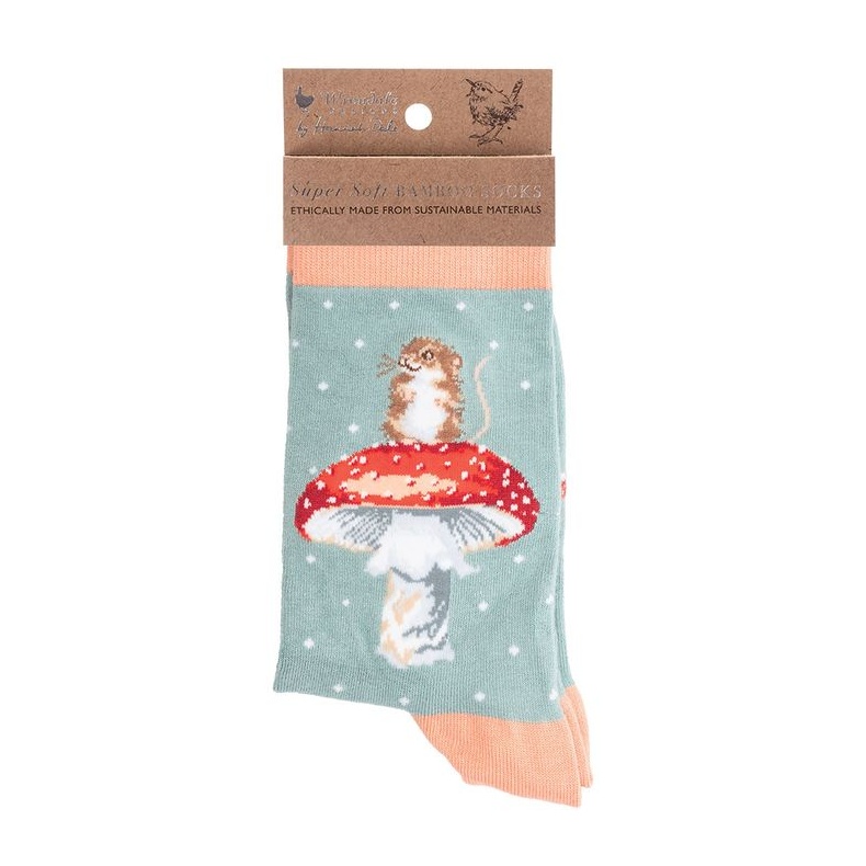 Wrendale Mouse Sock Fungi