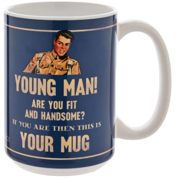 Civil Defence Young Man Mug 15oz