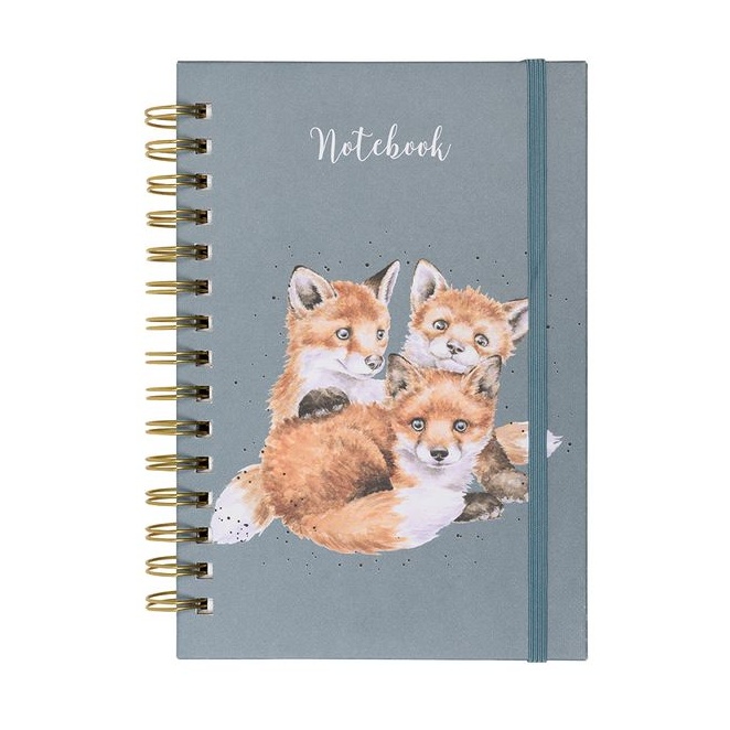 Wrendale A5 Fox Notebook Snug as a Cub