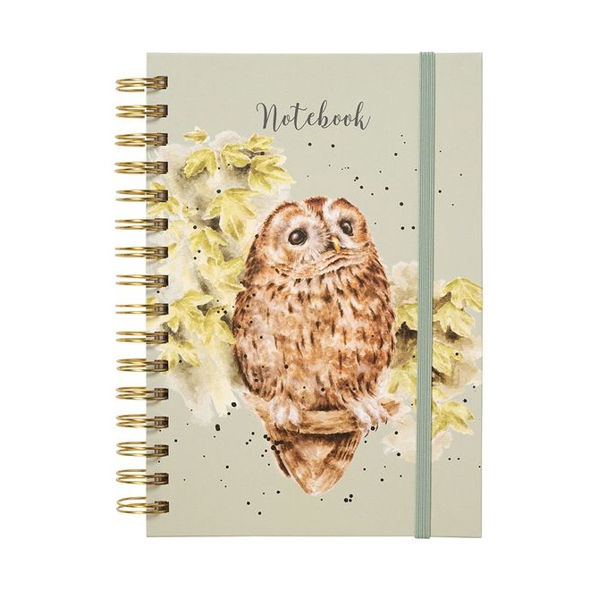 Wrendale A5 Owl Notebook Treetops