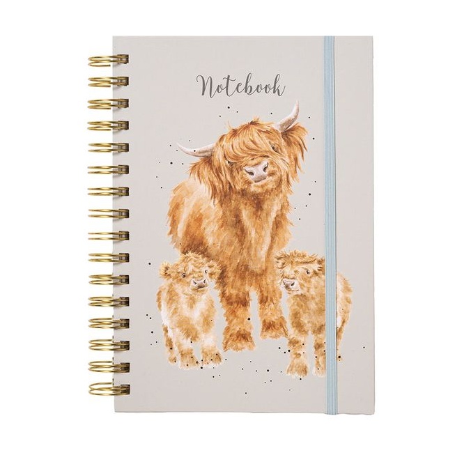 Wrendale A5 Highland Cow Notebook Highland Coo