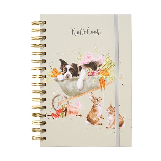 Wrendale A5 Dog/Cat/Rabbit Notebook Sleeping on the Job