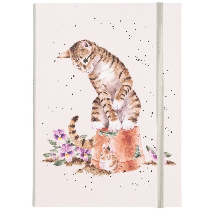 Wrendale Designs Wrendale Cat B6 Flexi Notebook Hide And Squeak