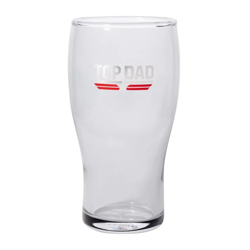 Top Gun Pint Glass Top Dad