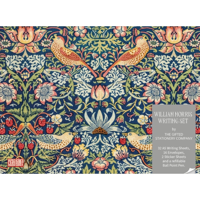 Gifted William Morris Strawberry Thief Writing Set