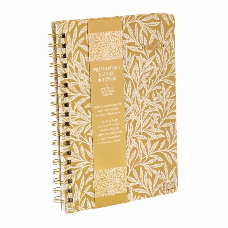 Gifted William Morris Willow And Rose A B5 Wiro Notebook