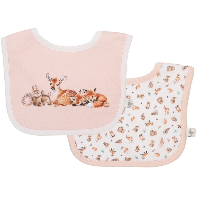 Wrendale Little Forest Woodland Animal Bib Gift Set