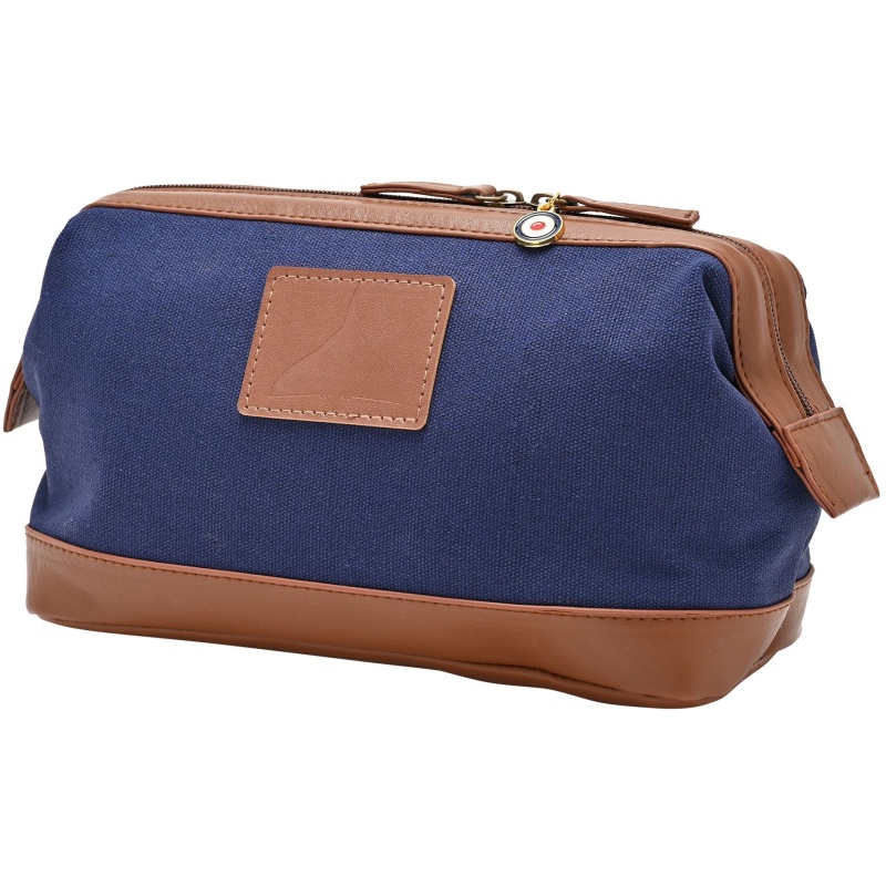 RAF Canvas & Faux Leather Washbag Vulcan
