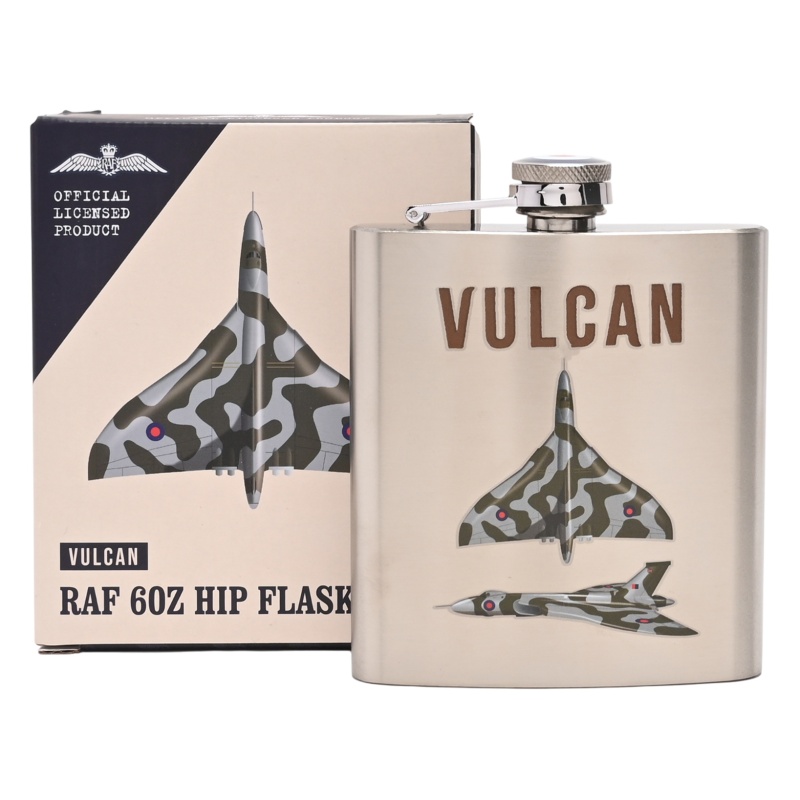 RAF 6oz Hip Flask Vulcan