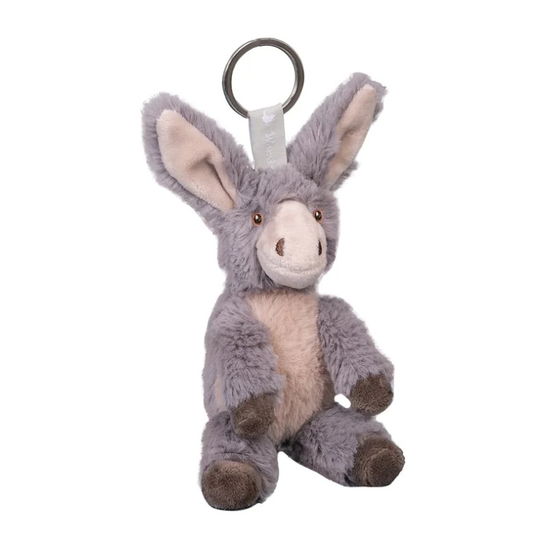 Wrendale Donkey Plush Keyring In Grey