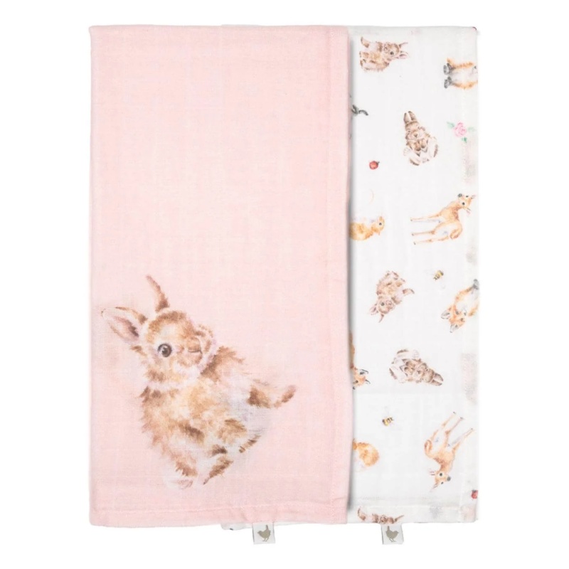 Wrendale Little Forest Woodland Animal Muslin Gift Set