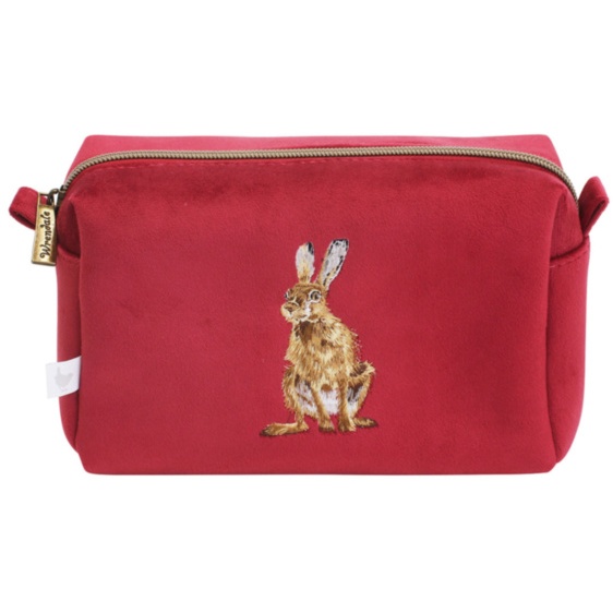Wrendale Designs Golden Wrendale Hare Make Up Bag Hour
