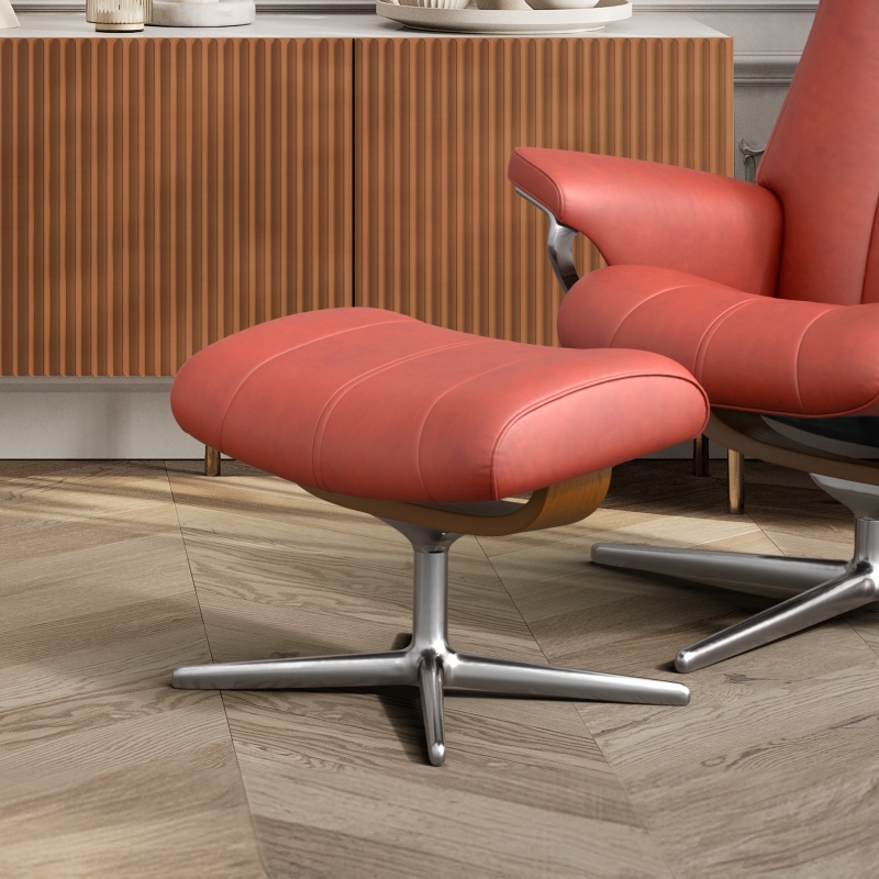 Stressless Stressless Paul Footstool With Cross Base