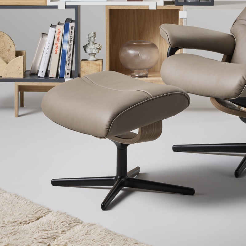 Stressless Stressless Philip Footstool With Cross Base