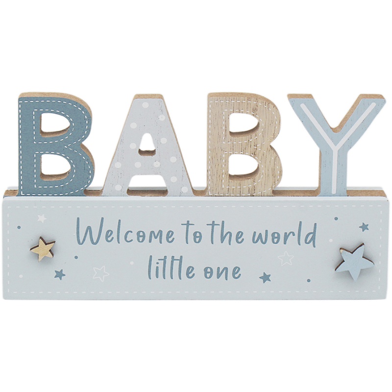 Leonardo Little Angels Stand Plaque Blue