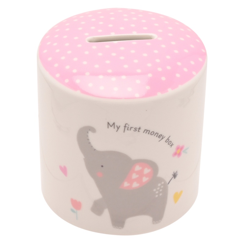 Widdop Women's Pink Hello Baby Money Box - Girl