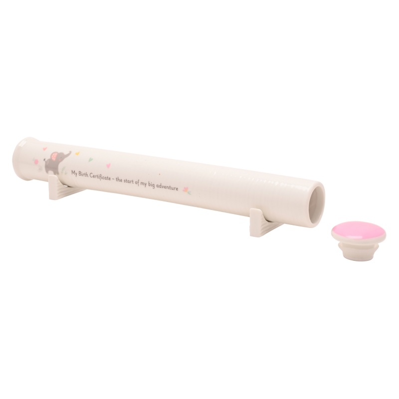 Widdop Women's Pink Hello Baby Certificate Holder - Girl