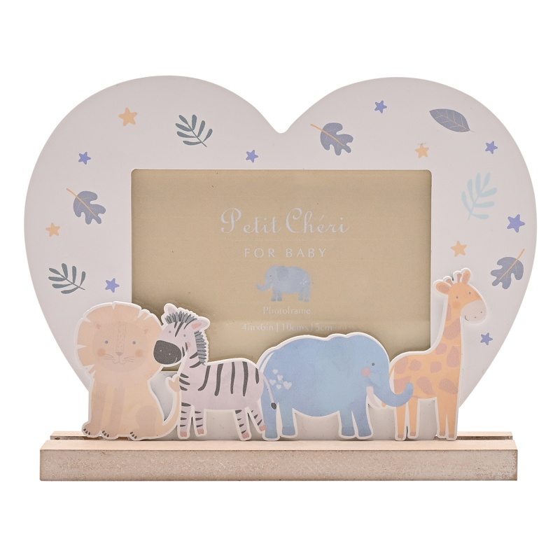 Petit Cheri Animals Heart Frame 6 X 4