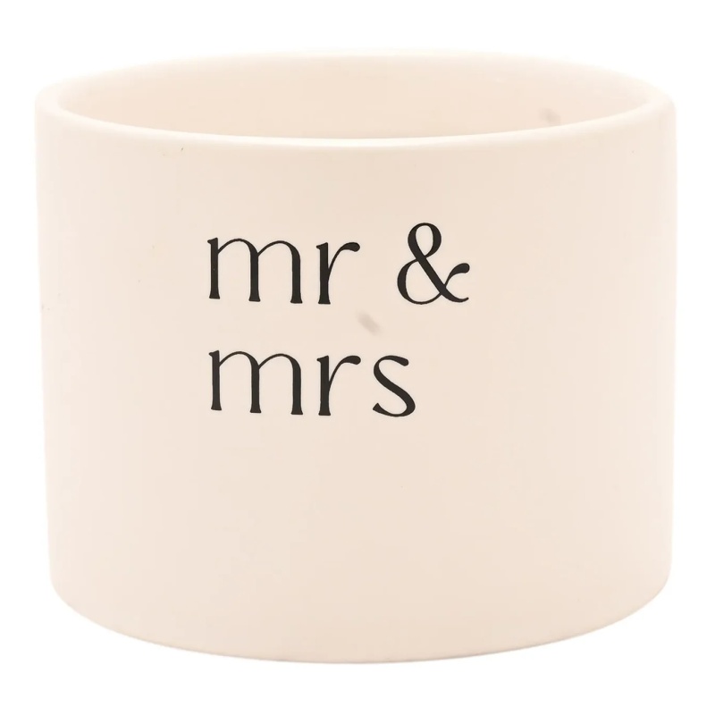 Amore Double Wick Candle - Mr and Mrs