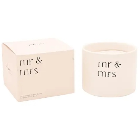 Amore Double Wick Candle - Mr & Mrs