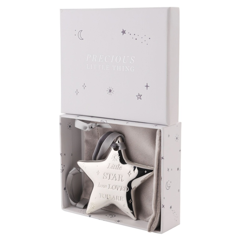 Widdop Silver Bambino Plated Star Plaque