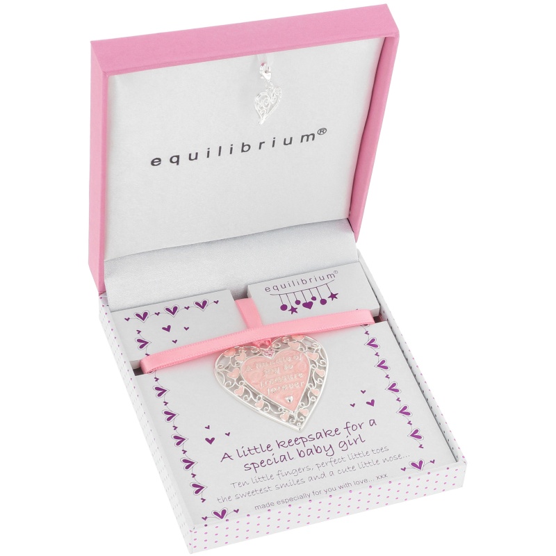 Equilibrium Baby Girl Keepsake Heart