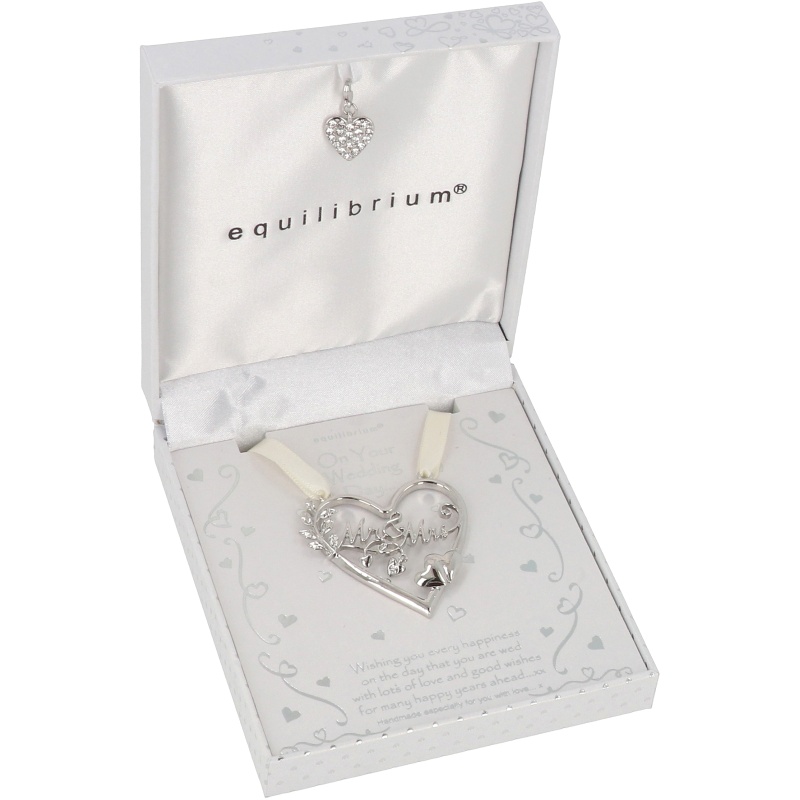 Equilibrium Wedding Mr & Mrs Heart Keepsake