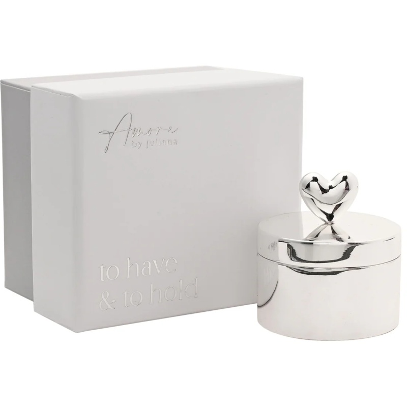 Amore Silverplated Ring Box
