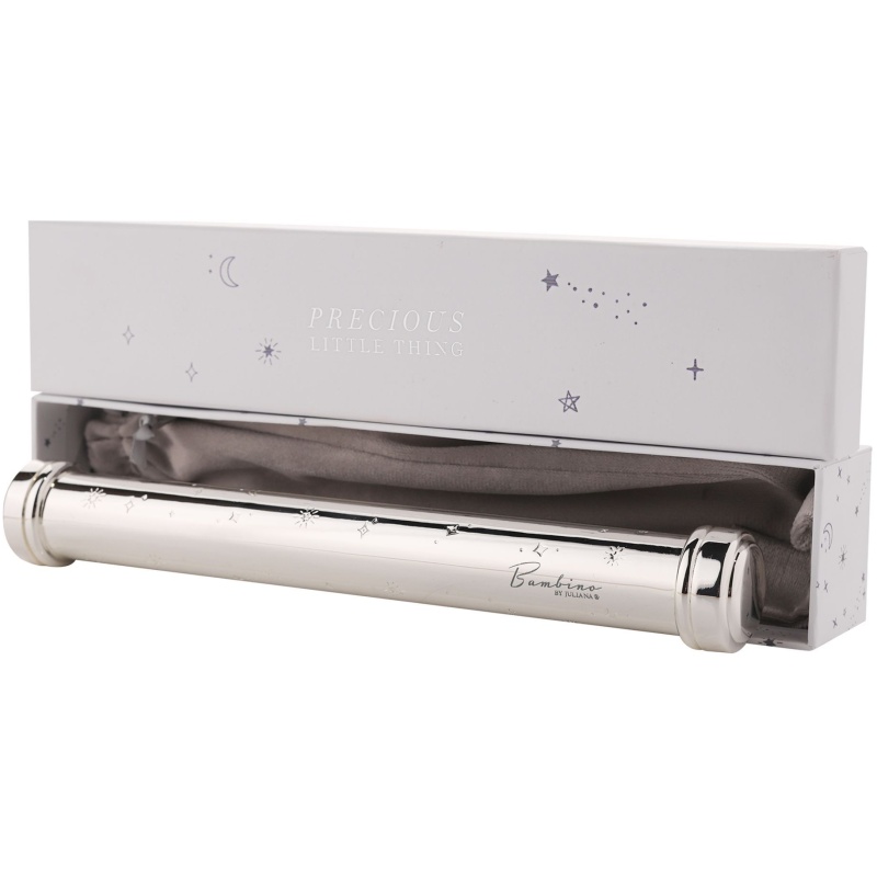 Widdop Silver Bambino Plated Celestial Certificate Holder