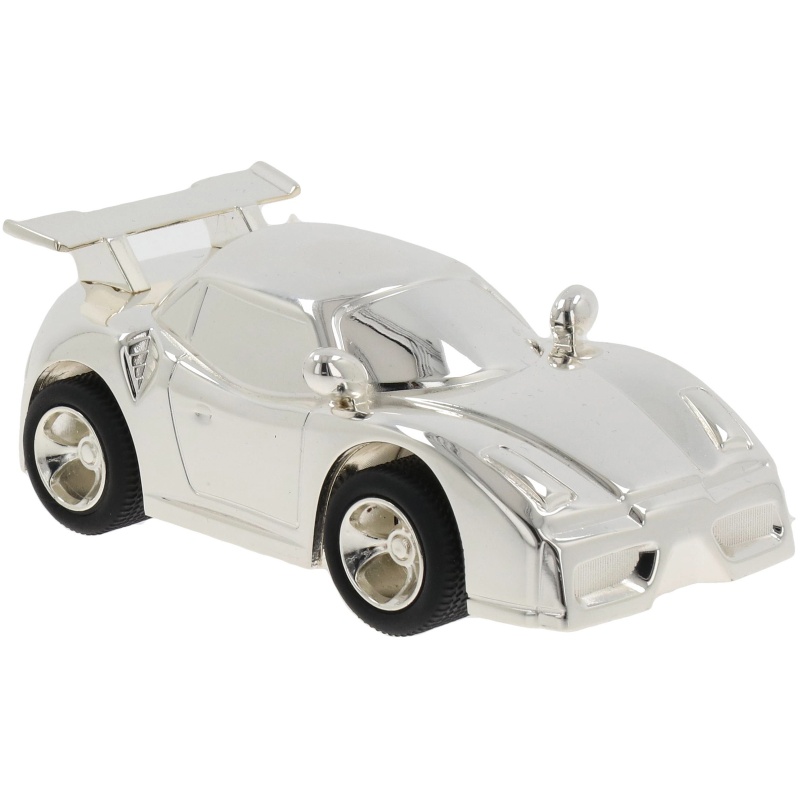 Shudehill Silver Racing Car Plated Money Box