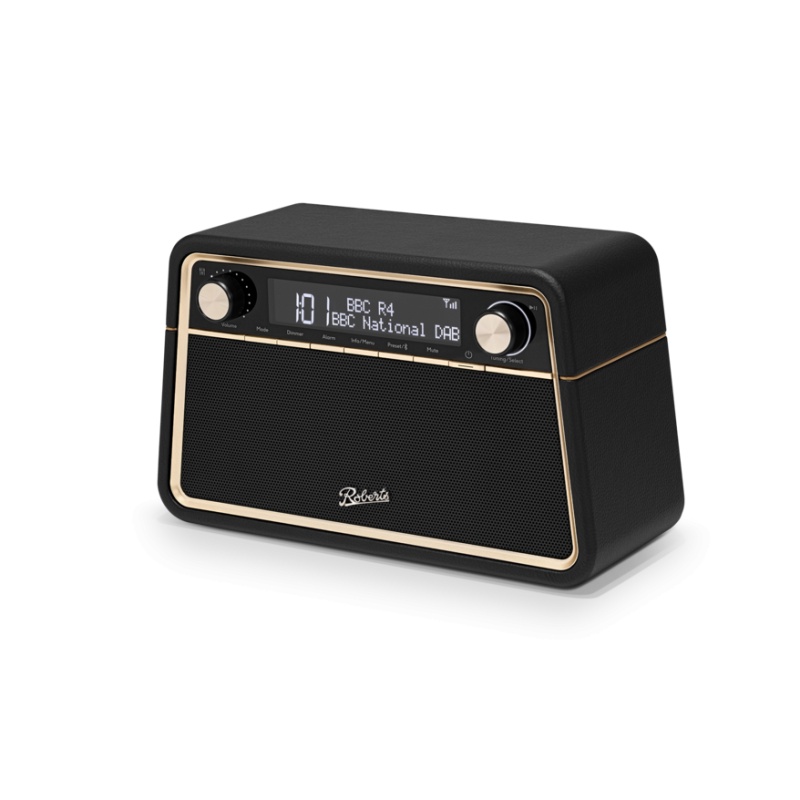Roberts Black Reva Dab/Dab/Fm Bluetooth Tabletop Digital Radio