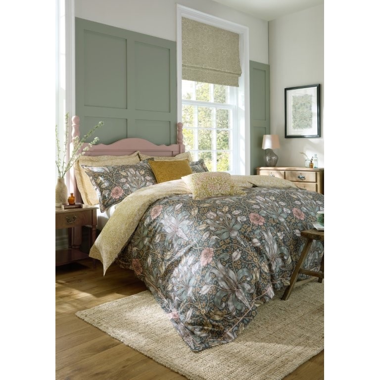 William Morris At Home Spring Thicket Duvet Set - Mineral - Double