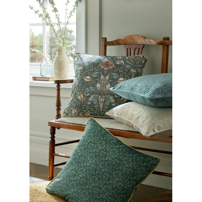 William Morris At Home Spring Thicket Cushion 45cm - Mineral