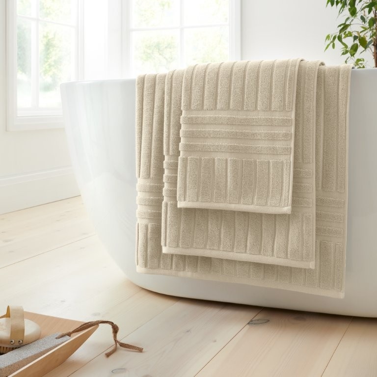 Bianca Hotel Cotton Towel - Natural - Hand Towel