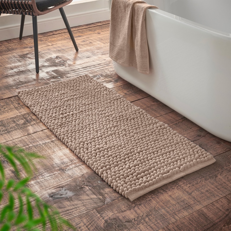 Bianca Aspen Bobble Bath Runner 50x120cm - Natural