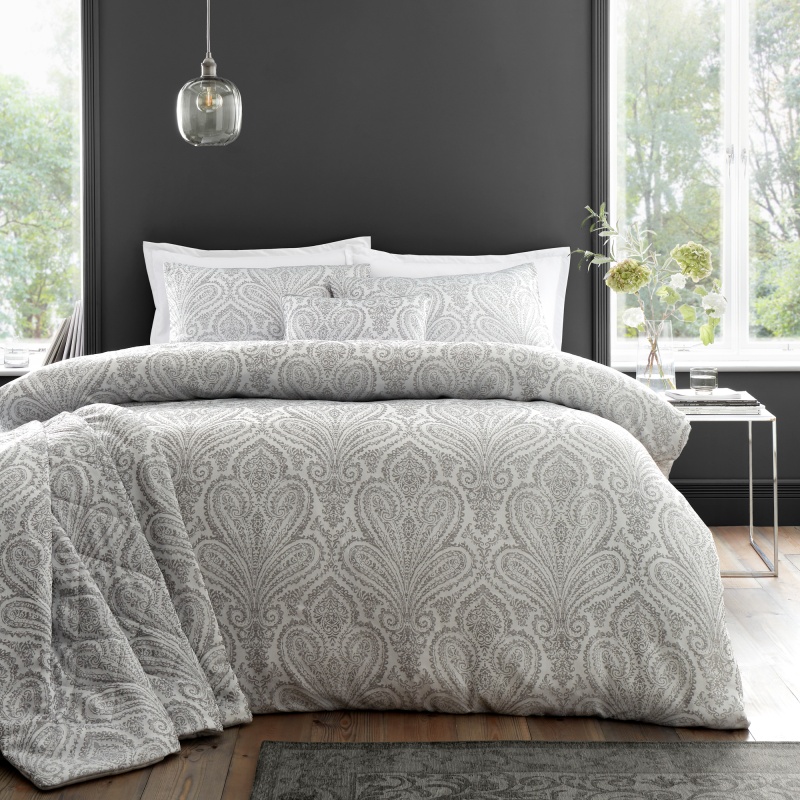 Portfolio Montpellier Duvet Set - Silver