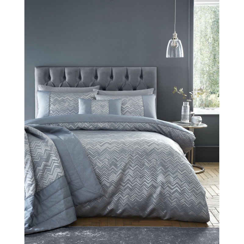 Portfolio Blue Antibes Duvet Set - Super King
