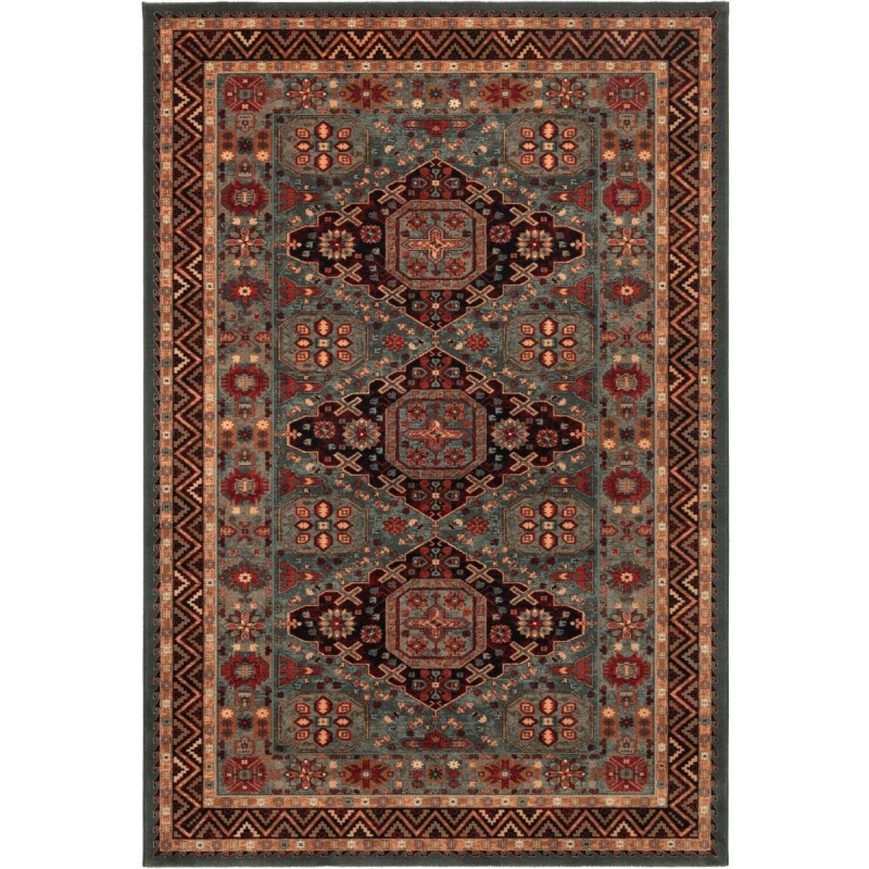 Mastercraft Mastercraft Kashqai 4308/400 Wool Royal Rug - Green/Red
