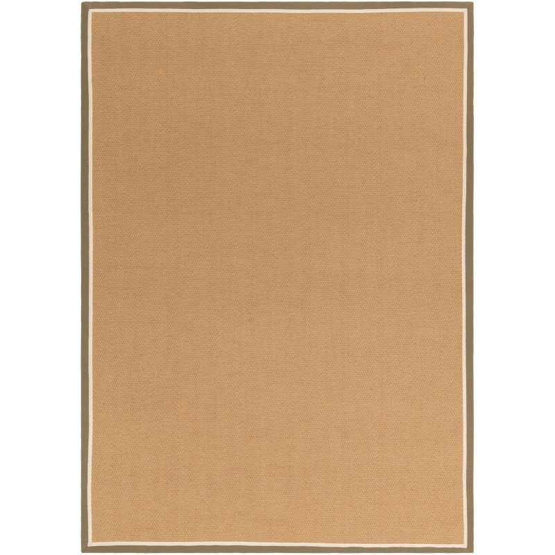 Asiatic Asiatic Bordo Herringbone Border Rug - Khaki/Cream