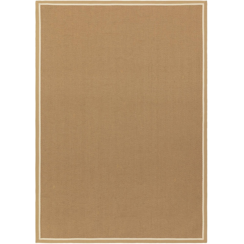 Asiatic Asiatic Bordo Herringbone Border Rug - Linen/Cream
