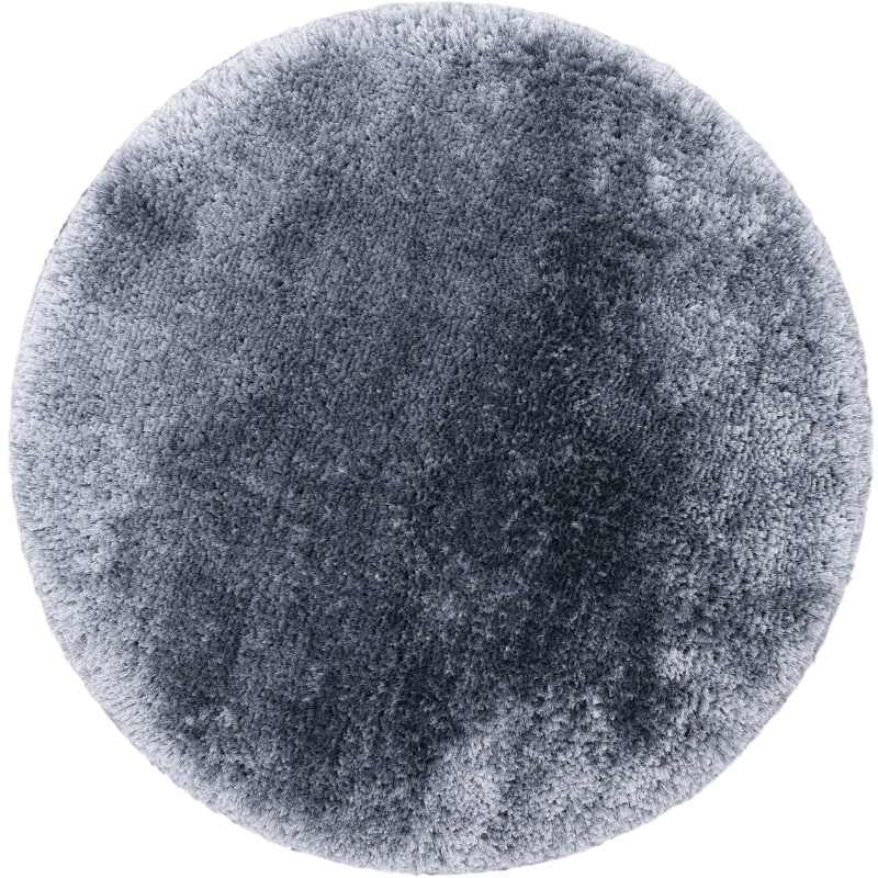 Asiatic Asiatic Plush Luxury Shaggy 150cm Circle Rug - Airforce Blue