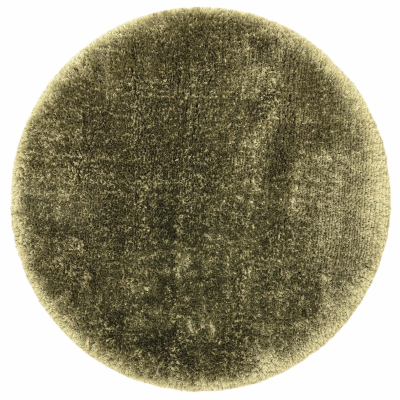 Asiatic Asiatic Plush Luxury Shaggy 150cm Circle Rug - Sage