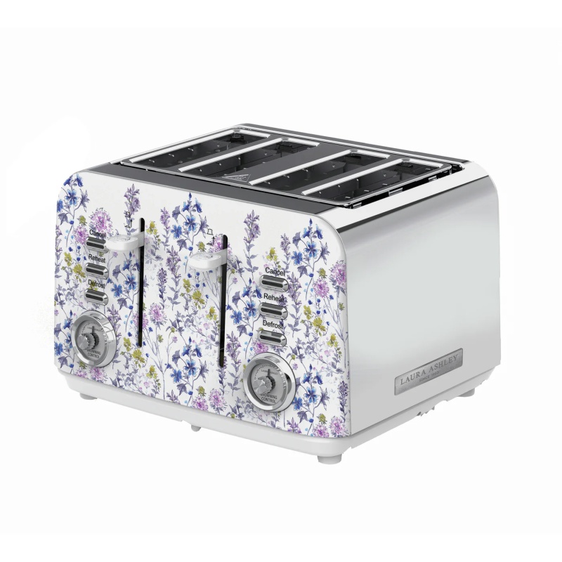 Laura Ashley Laura Ashley VQSBT583LAWMUK 4 Slice Toaster - Wild Meadow