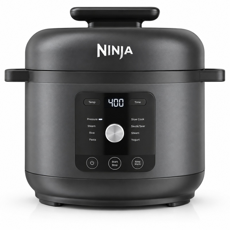 Ninja Ninja PC201UK HyperHeat 9-in-1 Pressure & Rice Cooker - Grey/Black