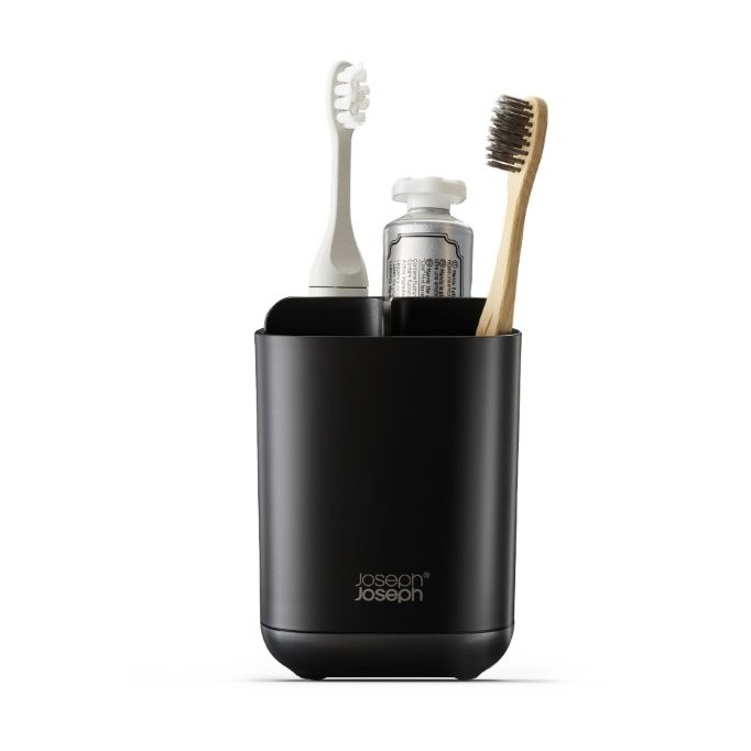 Joseph Joseph Black Easystore Toothbrush Caddy - Matt