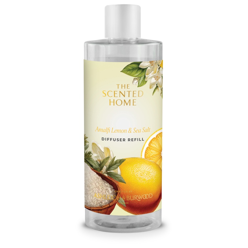 Ashleigh And Burwood Light Scented Home Amalfi Lemon And Sea Salt Diffuser Refill - 300Ml