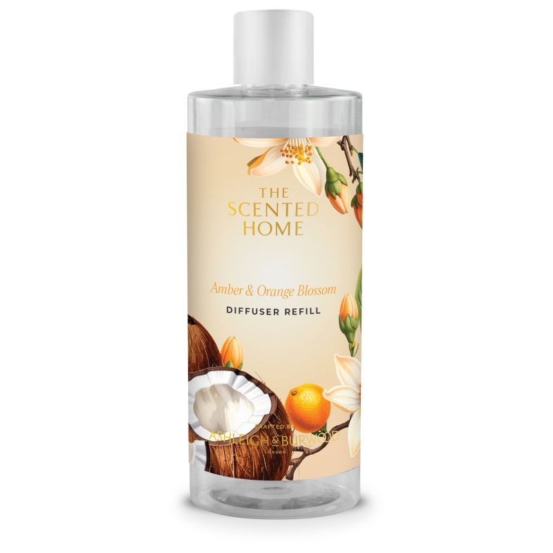 Ashleigh And Burwood Amber/Orange Scented Home And Blossom Diffuser Refill - 300Ml